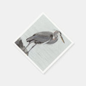 Great Blue Heron Serviette (Ecke)