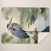 Great Blue Heron Sherpadecke (Vorderseite (Horizontal))