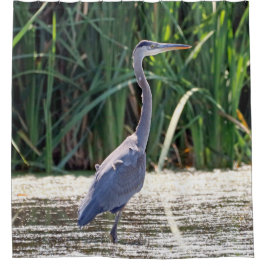 Great Blue Heron Shower Curtain Duschvorhang