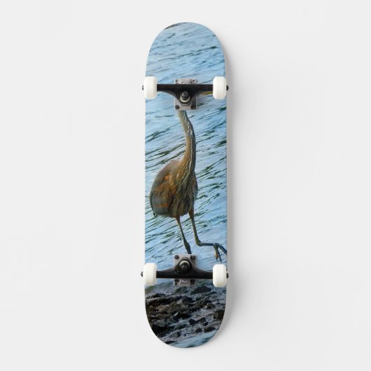 Great Blue Heron Skateboard (Vorderseite)
