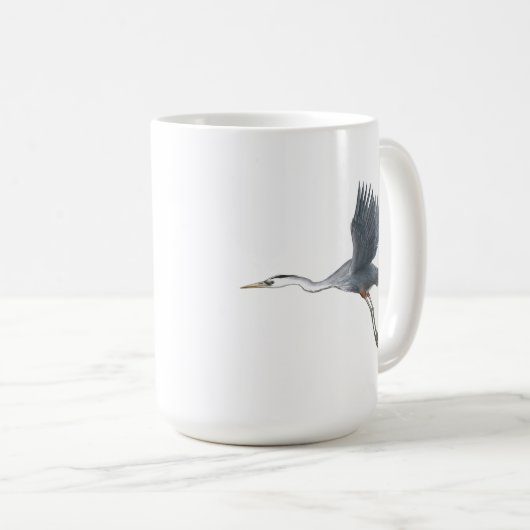 Great Blue Heron startet Tasse (VorderseiteRechts)