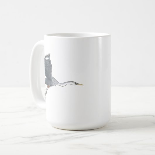 Great Blue Heron startet Tasse (Vorderseite Links)
