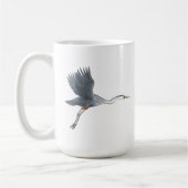 Great Blue Heron startet Tasse (Links)