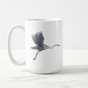 Great Blue Heron startet Tasse