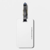 Great Blue Heron stehend in Lake Champlain Gepäckanhänger (Rückseite vertikal)