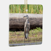 Great Blue Heron stehend in Lake Champlain Keramikornament (Rechts)
