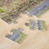 Great Blue Heron stehend in Lake Champlain Puzzle (Seite)