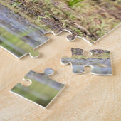Great Blue Heron stehend in Lake Champlain Puzzle (Seite)