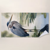 Great Blue Heron Strandtuch (Vorderseite)