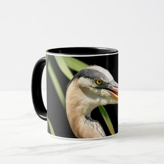 Great Blue Heron Tasse (Vorderseite Links)