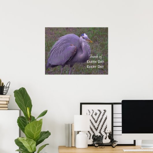 Great Blue Heron Territory Poster (Heimbüro)