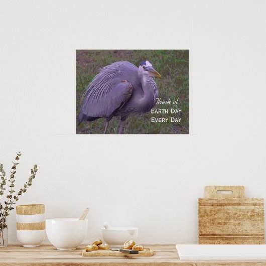 Great Blue Heron Territory Poster (Küche)