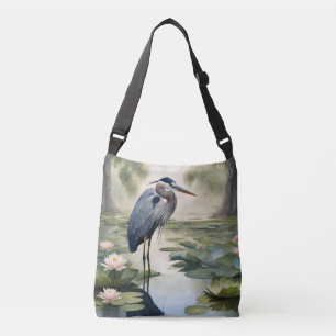 Great Blue Heron Tragetaschen Mit Langen Trägern