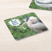 Great Blue Heron Untersetzer (angewinkelt)