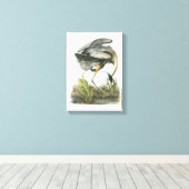 Great Blue Heron von Audubon Leinwanddruck (Insitu (Holzboden))