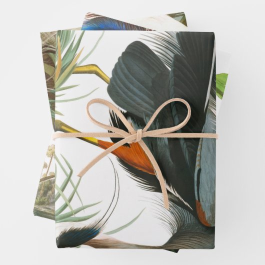 Great Blue Heron von John James Audubon Dekpupupup Geschenkpapier Set (Beispiel)