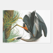 Great Blue Heron von John James Audubon Dekpupupup Geschenkpapier Set (Vorderseite)