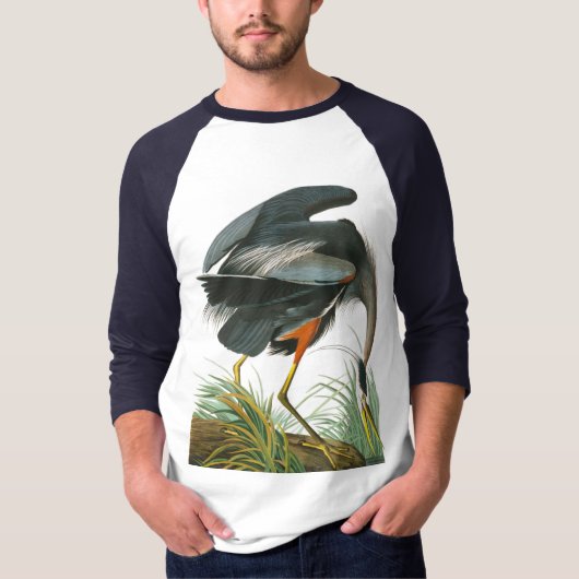 Great Blue Heron von John James Audubon T-Shirt (Vorderseite)