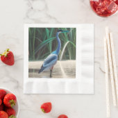Great Blue Heron Watercolor Paper Napkin Serviette (Beispiel)