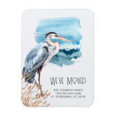 Great Blue Heron Waterfront Neue Adresse Magnet (Vertikal)
