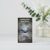 Great Blue Heron Wildlife Business Card Visitenkarte (Stehend Vorderseite)