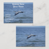 Great Blue Heron Wildlife Business Card Visitenkarte (Vorne/Hinten)