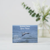 Great Blue Heron Wildlife Business Card Visitenkarte (Stehend Vorderseite)