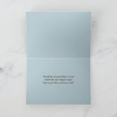 Great Blue Heron Wings Spread on Water Karte (Innenseite)