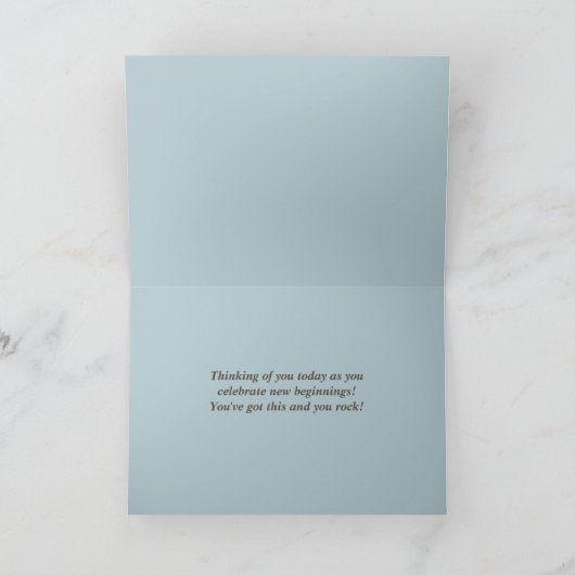 Great Blue Heron Wings Spread on Water Karte (Innenseite)