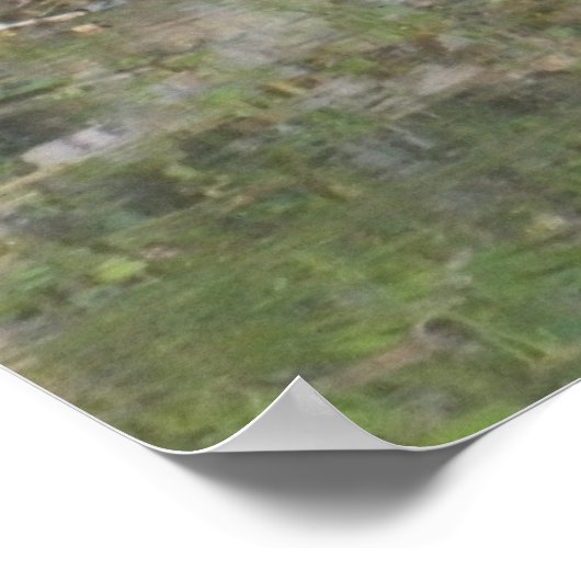 Great Blue Heron Woodland Poster (Ecke)