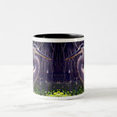 Great Blue Heron Zweifarbige Tasse (Mittel)