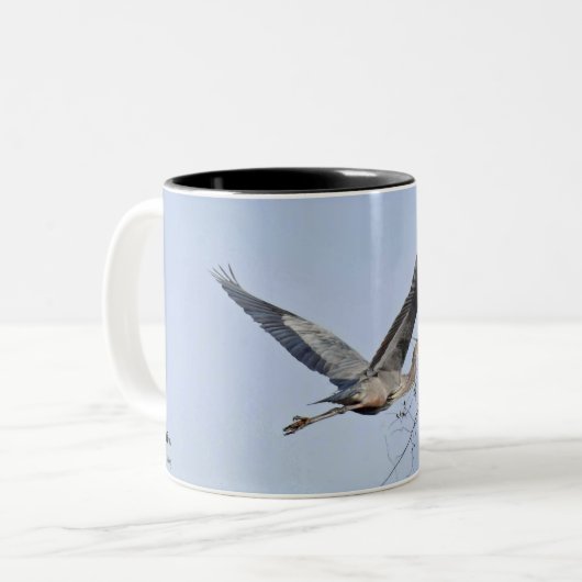 Great Blue HeronCoffee Tasse (Vorderseite Links)