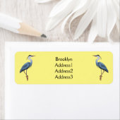 Great blue herone Cartoon Illustration (Insitu)