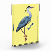 Great blue herone Cartoon Illustration Fotoblock (Links)