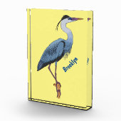 Great blue herone Cartoon Illustration Fotoblock (Rechts)