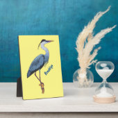 Great blue herone Cartoon Illustration Fotoplatte (Seite)