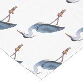 Great blue herone Cartoon Illustration Kurzer Tischläufer (Ecke)