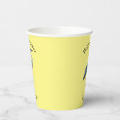 Great blue herone Cartoon Illustration Pappbecher (Links)