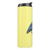 Great blue herone Cartoon Illustration Thermosbecher (Nach links gedreht)
