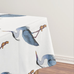 Great blue herone Cartoon Illustration Tischdecke