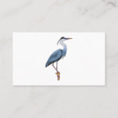 Great blue herone Cartoon Illustration Visitenkarte (Rückseite)