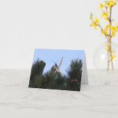 Great Blue Herons Caressing Karte (Gelbe Blume)