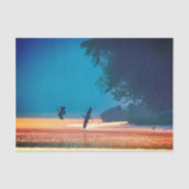 Great Blue Herons Take Flight - Blue Seidenpapier (Vorderseite)