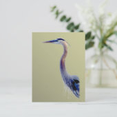 Great Blue Postkarte (Stehend Vorderseite)