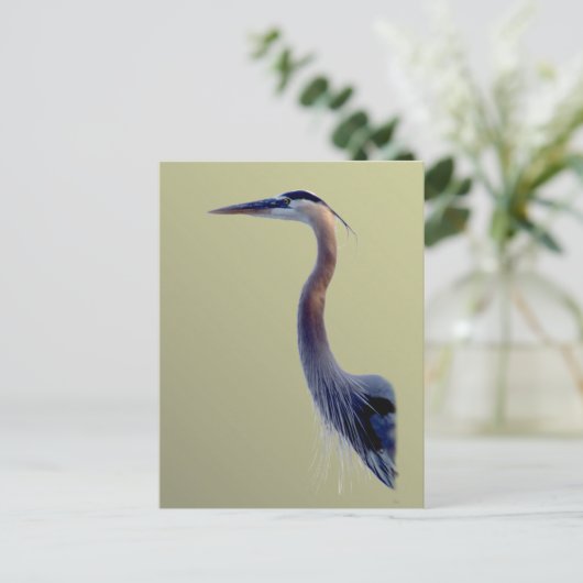 Great Blue Postkarte (Stehend Vorderseite)