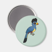 Great Blue Turaco Magnet (Vorderseite/Rückseite)