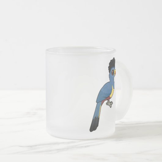 Great Blue Turaco Mattglastasse (VorderseiteRechts)