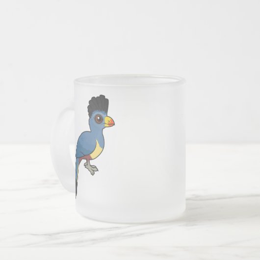 Great Blue Turaco Mattglastasse (Vorderseite Links)