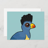 Great Blue Turaco Postkarte (Vorne/Hinten)