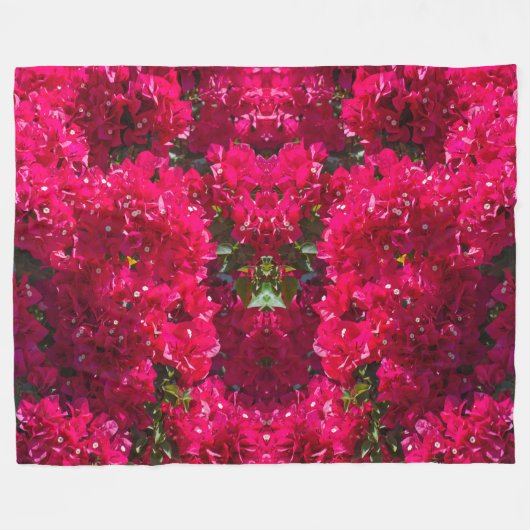 Great Bougainvillea Fleece Blanket (Vorderseite (Horizontal))